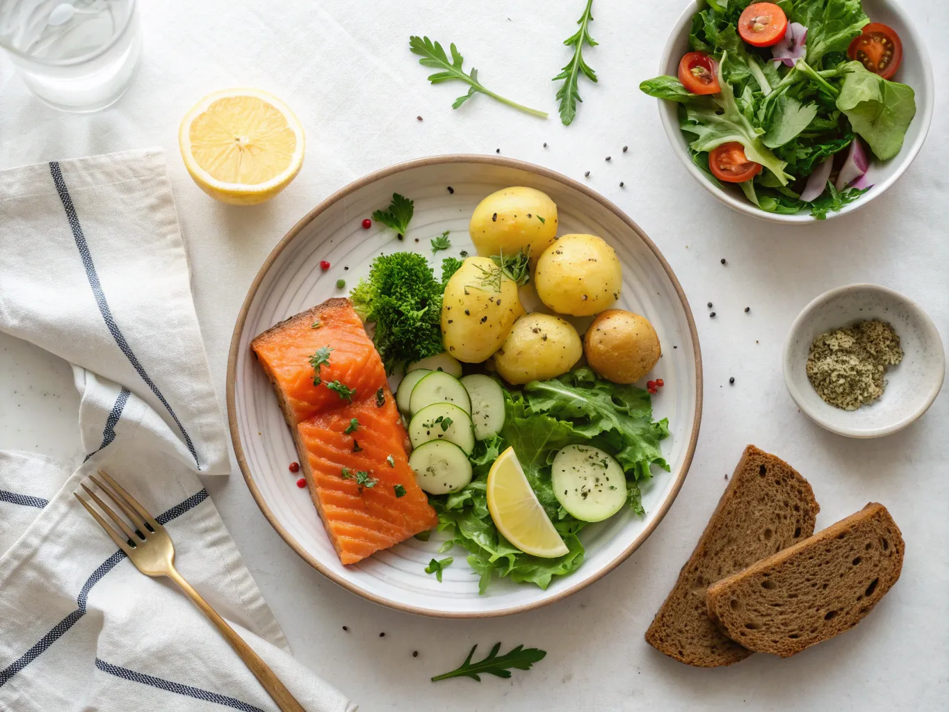 Tasapainoinen ateria suomalaiseen tyyliin