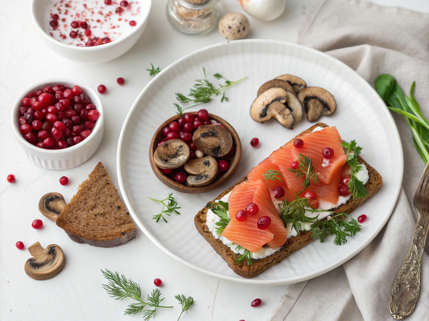 Monipuolinen ateriakokonaisuus suomalaisilla raaka-aineilla