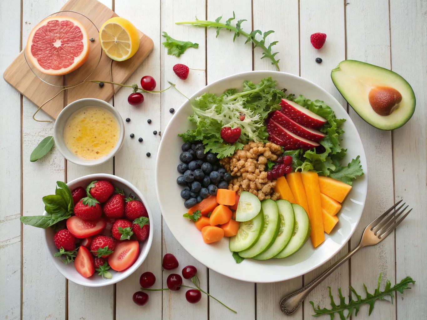 Kauden raaka-aineista valmistettu ateria